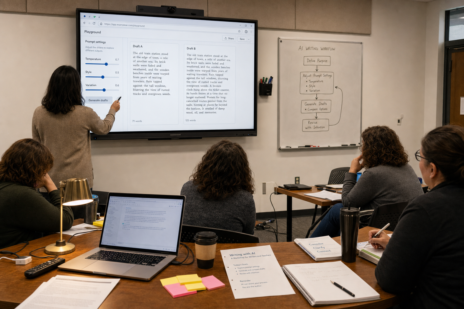 Creativity Controls, Not Magic Buttons: Temperature, Style, and Variation Explained for Writers and Teachers