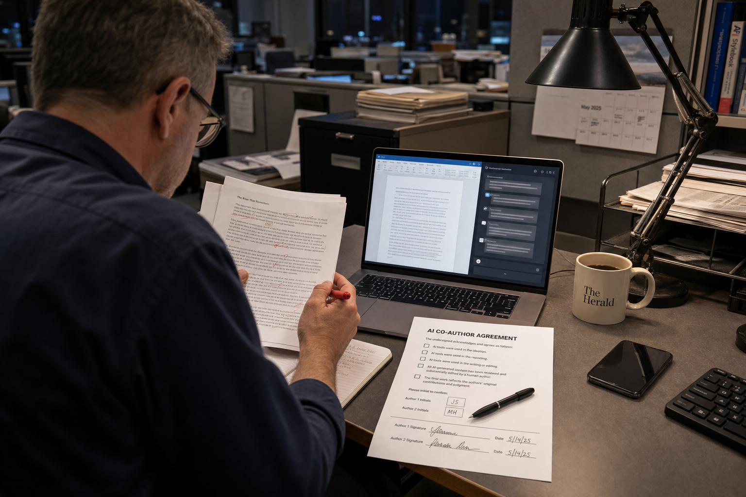 The AI Co-Author Agreement: Five Questions Before You Publish With a Machine Helper
