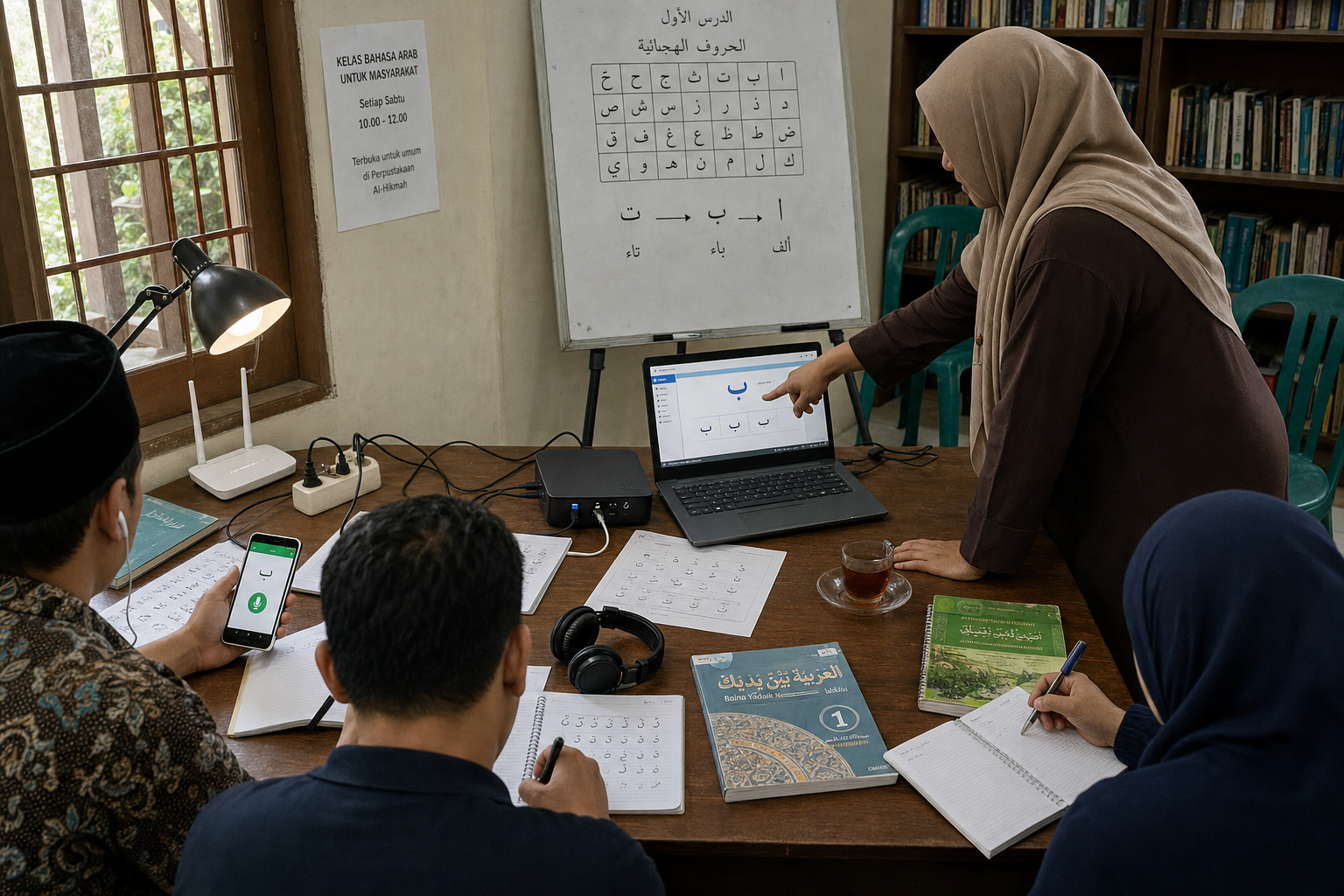 Small Models, Big Human Questions: Why Smaller AI Could Matter More for Arabic Learners and Local Communities