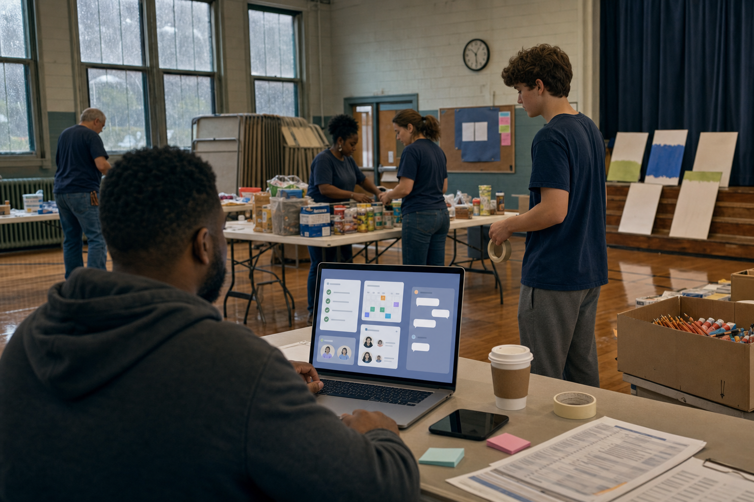 AI Agents for Community Work: A Story About Delegating Tasks Without Delegating Judgment